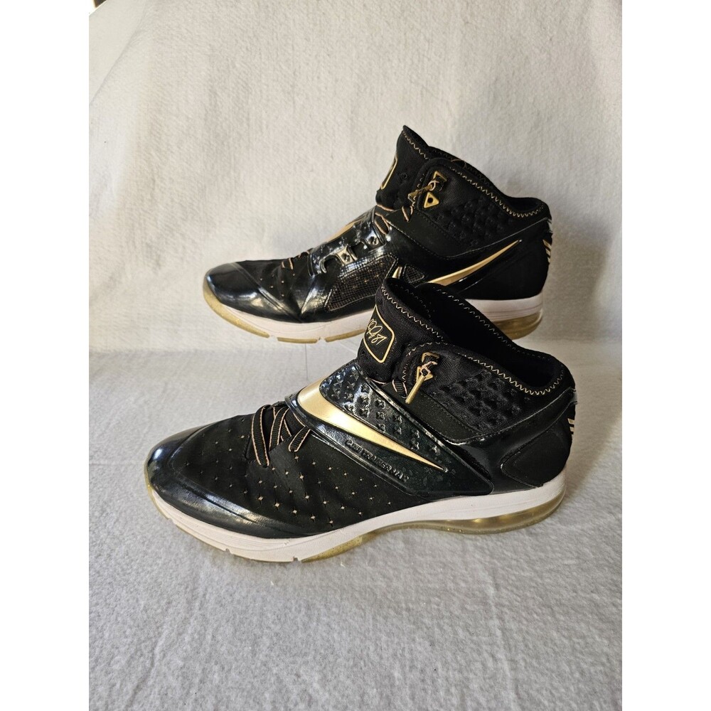 Nike CJ81 Trainer Max Motor City Basketball Shoes Black Gold Size 13 603711-007
